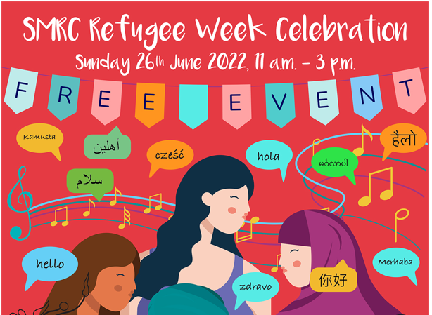 smrc refugee week celebration event banner