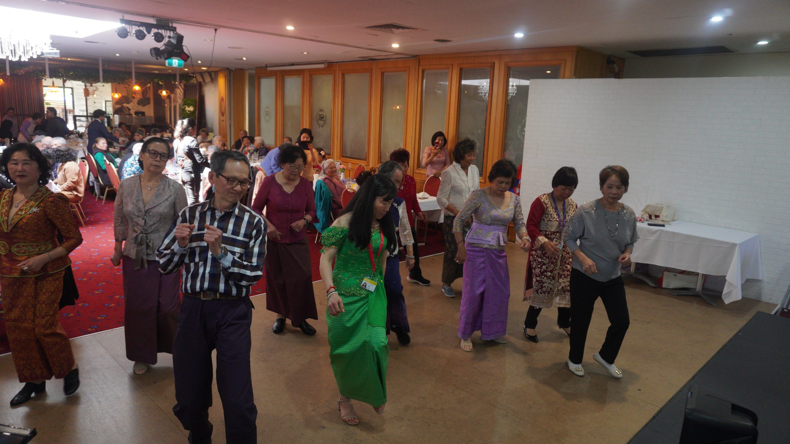 Group of people dancing on the dance floor