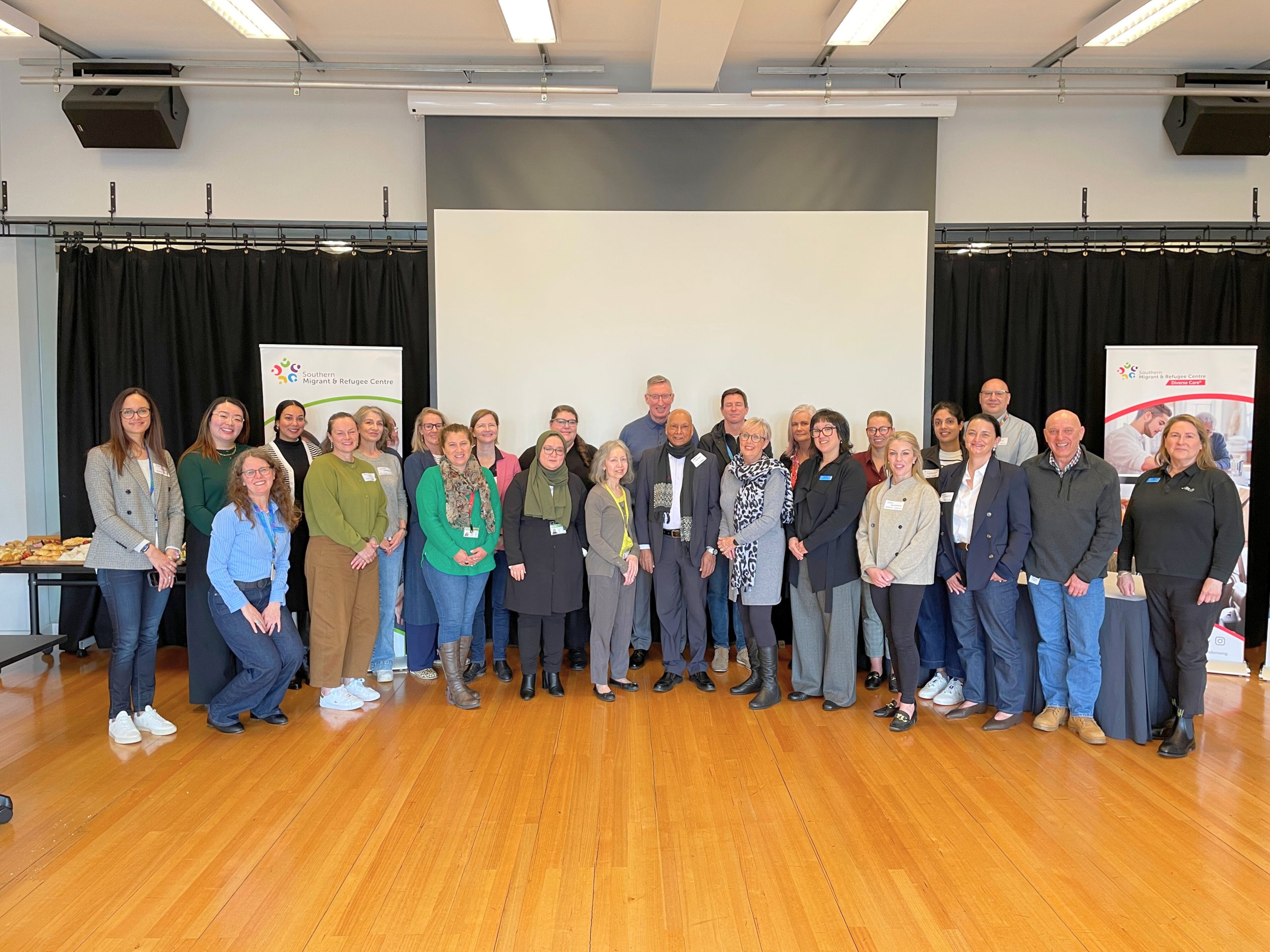 A group photo of SMRC staff and South East Water representatives