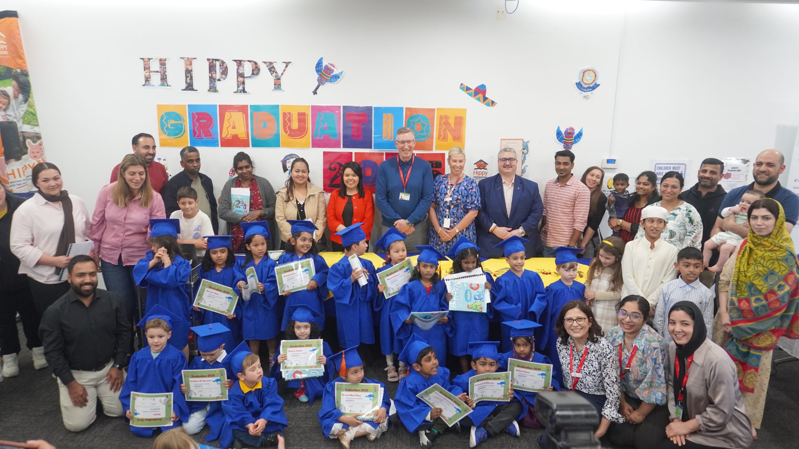 Group photo of HIPPY age 4 graduates